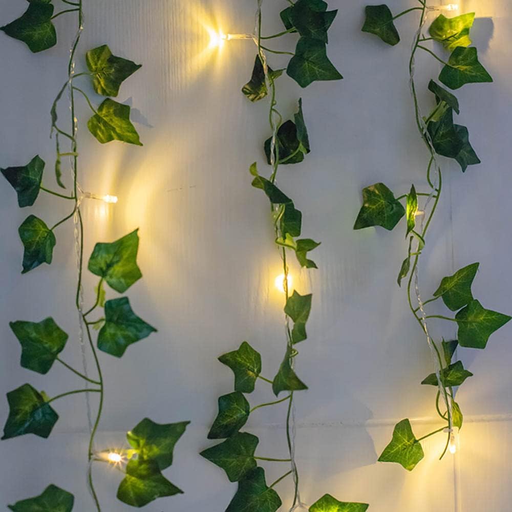 Tiendamodo™ Garden Leaf – Guirnalda de luces con flores